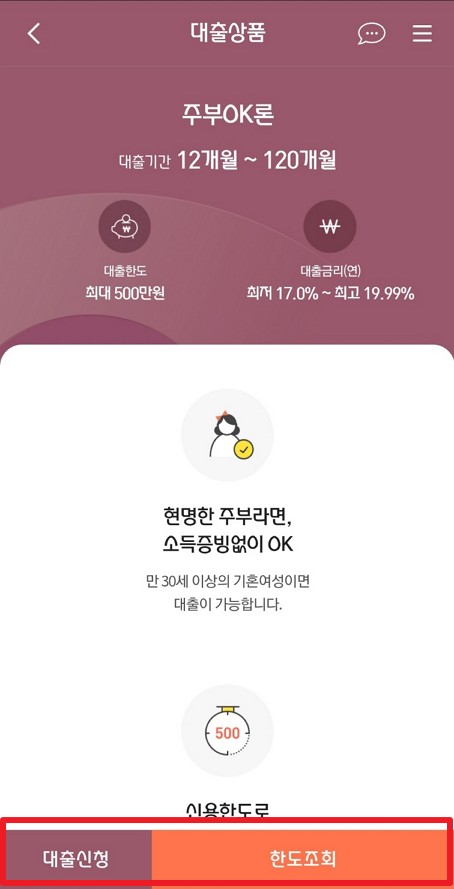 한도조회