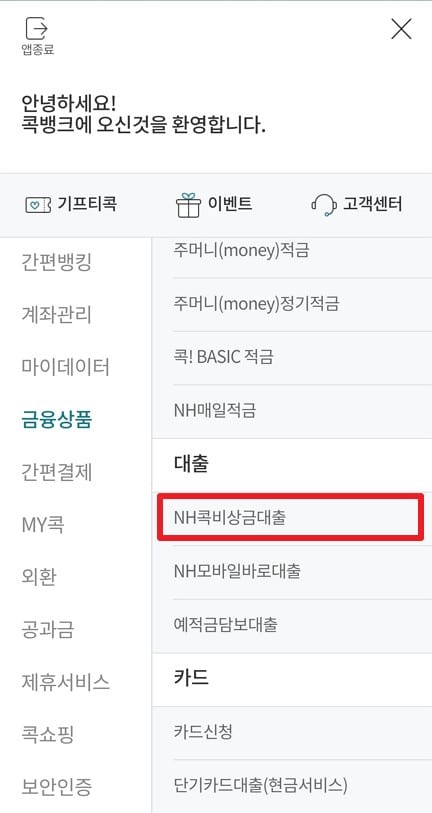 nh콕비상금대출