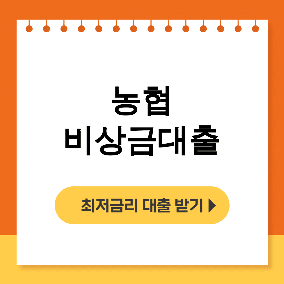 농협 비상금대출 NH콕으로 5분만에 해결한 실제후기 대공개!