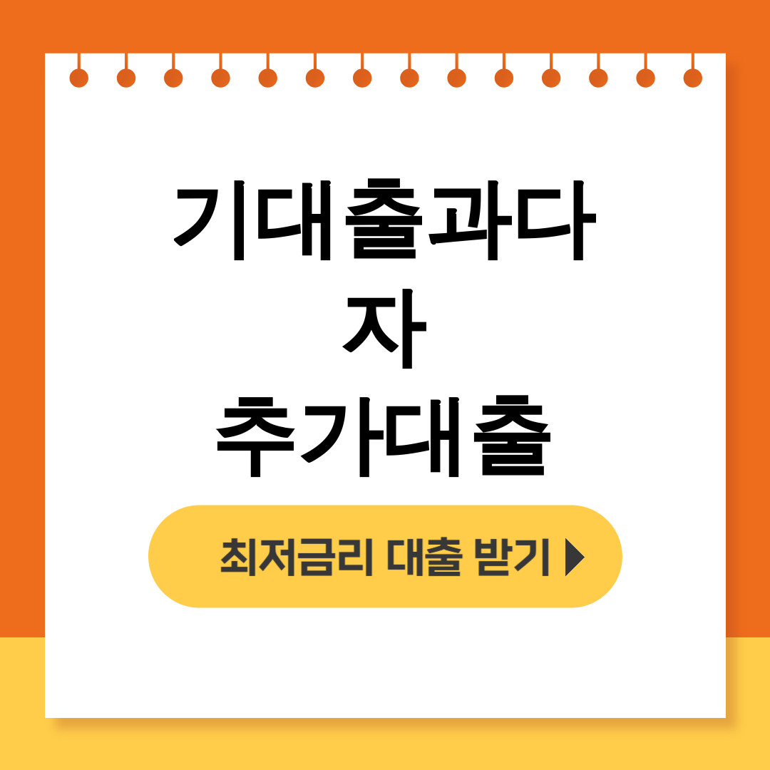 기대출과다자 추가대출